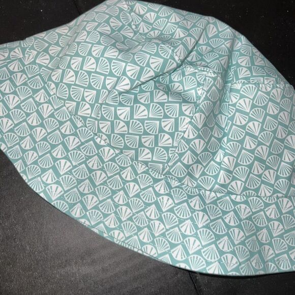 Victoria's Secret 32A BIKINI S high-Waist BOTTOM+COOLER BAG+HAT TEAL GREEN SHELL - Picture 4 of 8